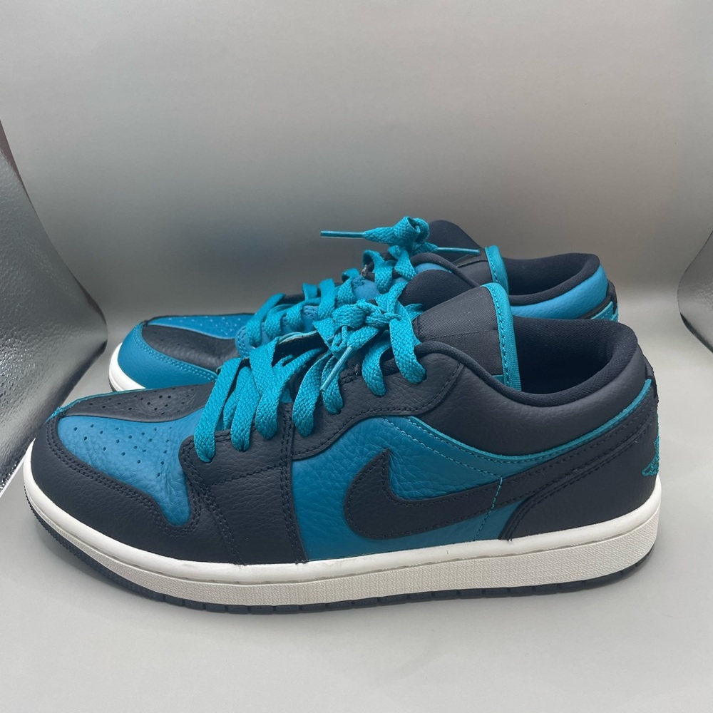 Nike Air Jordan 1 SE Split Bright Spruce Womens 9 black Teal EUC